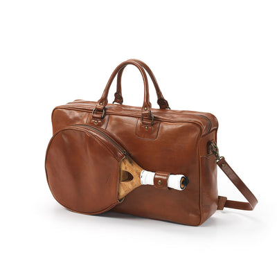 Maleta Vintage de Piel de Camello Marrón
